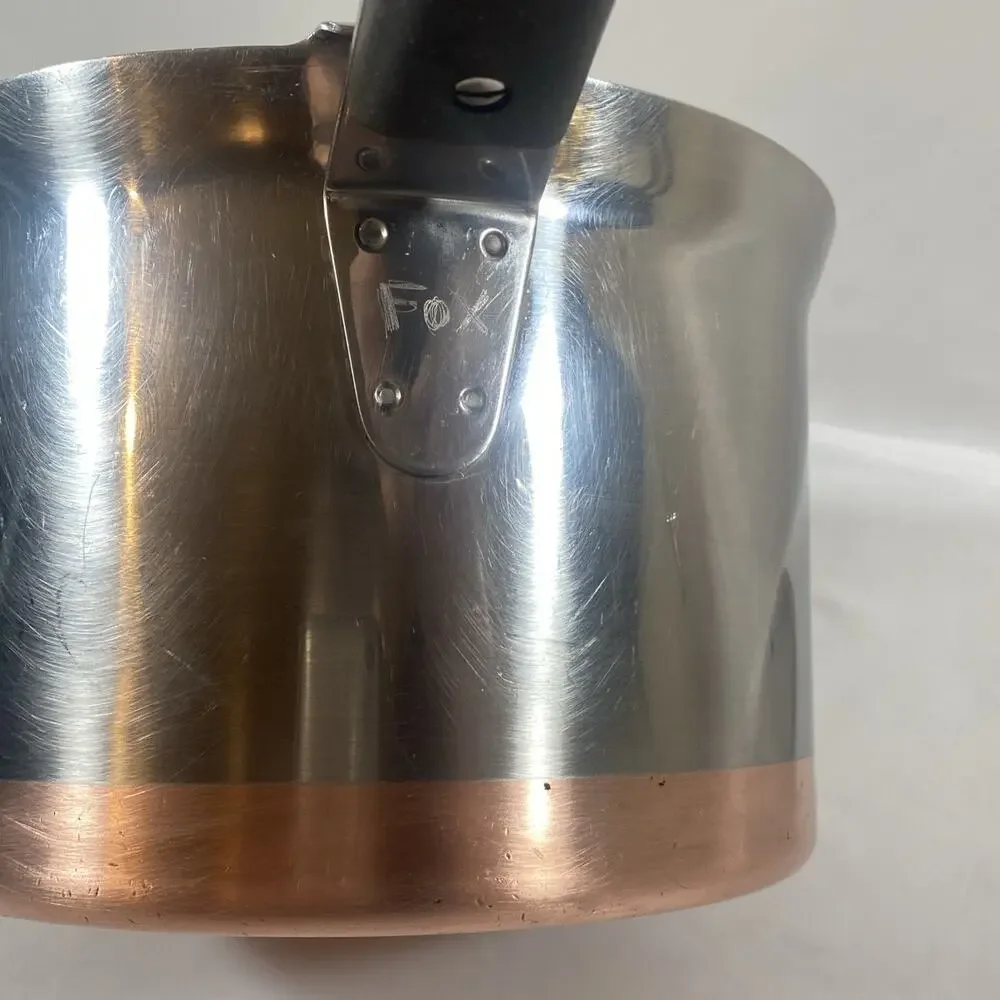 Revere Ware 4qt Copper Bottom Pressure Cooker Double Ring Stainless Steel
